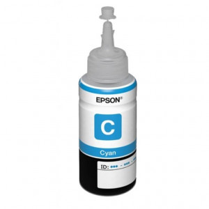 Botella de tinta cyan...