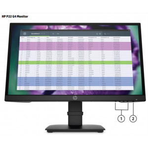 MONITOR HP P22, 21.5", FHD,...