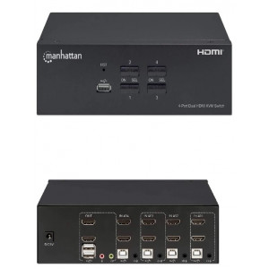 Switch KVM HDMI de 4...